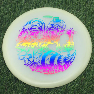 Discraft Mega-Glow Buzzz with 2025 Halloween Single Foil Art by Brian Allen Stamp- 179.27 Glow
