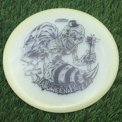 Discraft Mega-Glow Buzzz with 2025 Halloween Single Foil Art by Brian Allen Stamp- 178.62 Glow