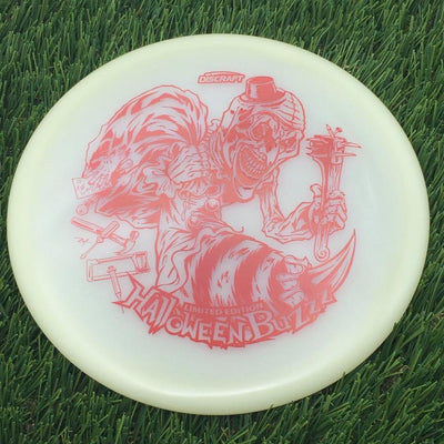Discraft Mega-Glow Buzzz with 2025 Halloween Single Foil Art by Brian Allen Stamp- 180.21 Glow
