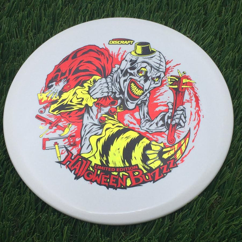 Discraft Seasonal Glow Elite Z Buzzz with 2025 Tri-Foil Hot Stamp Halloween Art by Brian Allen Stamp- 179.89 White