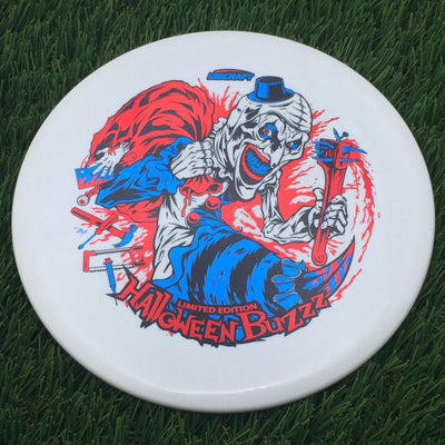 Discraft Seasonal Glow Elite Z Buzzz with 2025 Tri-Foil Hot Stamp Halloween Art by Brian Allen Stamp- 180.11 White