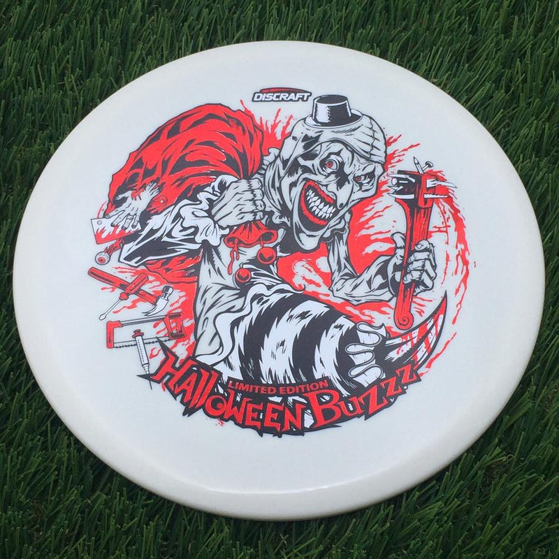 Discraft Seasonal Glow Elite Z Buzzz with 2025 Tri-Foil Hot Stamp Halloween Art by Brian Allen Stamp- 178.91 White