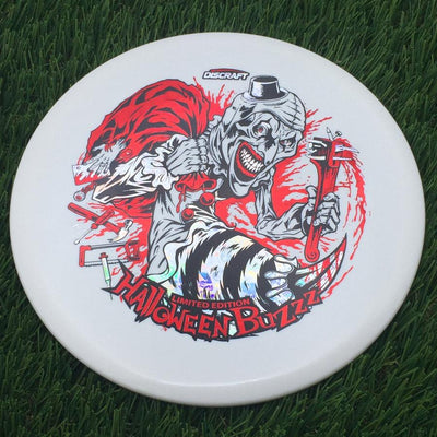 Discraft Seasonal Glow Elite Z Buzzz with 2025 Tri-Foil Hot Stamp Halloween Art by Brian Allen Stamp- 180.96 White