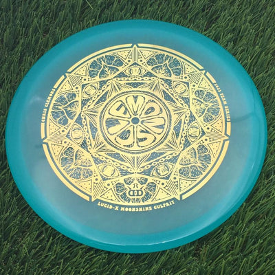 Dynamic Discs Lucid-X Moonshine Glow Culprit with Chris Clemons Lemon Slice Team Series 2023 Stamp- 176 Blue