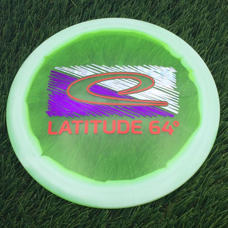 Latitude 64 Opto Ice Orbit Saint Pro with National Disc Golf Day 2024 - Large Latitude 64 Logo Stamp- 173 Green