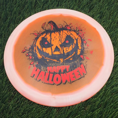 Latitude 64 Opto Ice Orbit Saint Pro with Happy Halloween Spooky Pumpkin - Triple Foil 2024 Stamp- 176 Orange