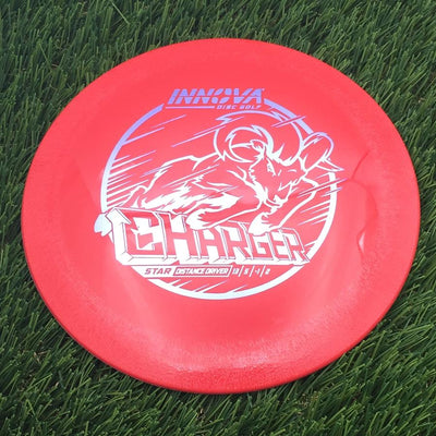 Innova Star Charger with Burst Logo Stock Stamp- 157 Red