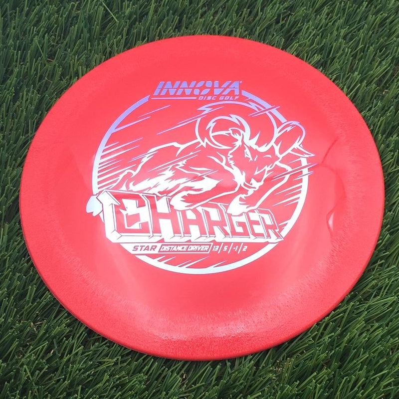 Innova Star Charger with Burst Logo Stock Stamp- 157 Red