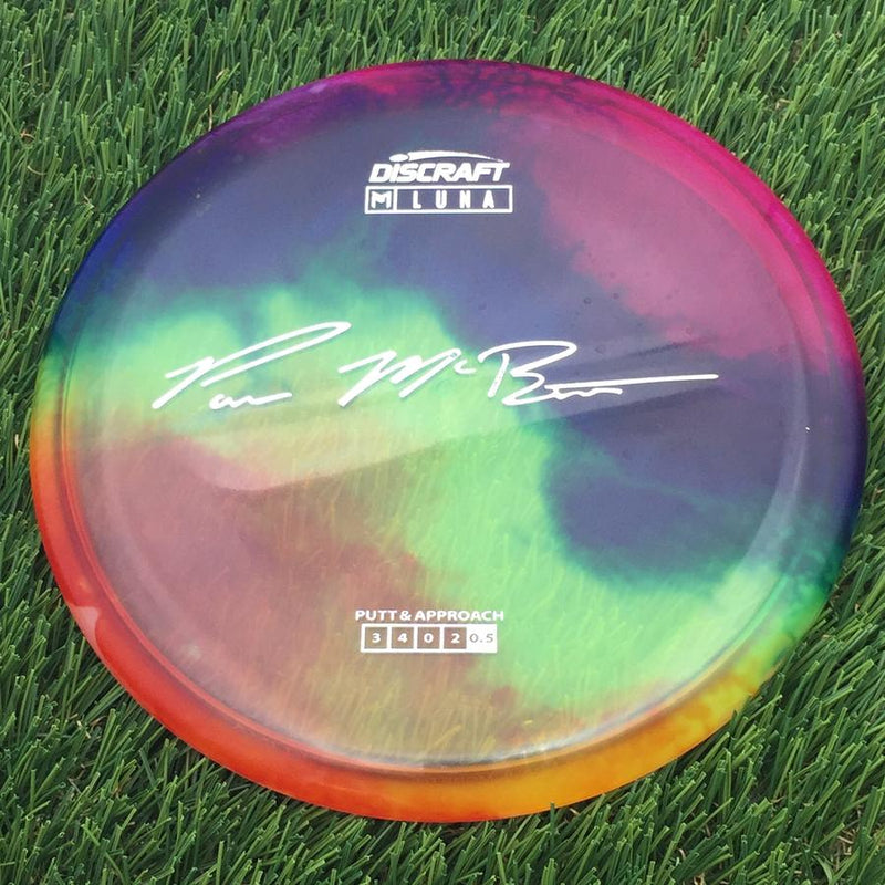 Discraft Elite Z Fly-Dyed Luna with Paul McBeth Large Signature Stamp- 175.43 Dyed