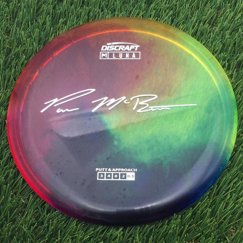Discraft Elite Z Fly-Dyed Luna with Paul McBeth Large Signature Stamp- 172.89 Dyed