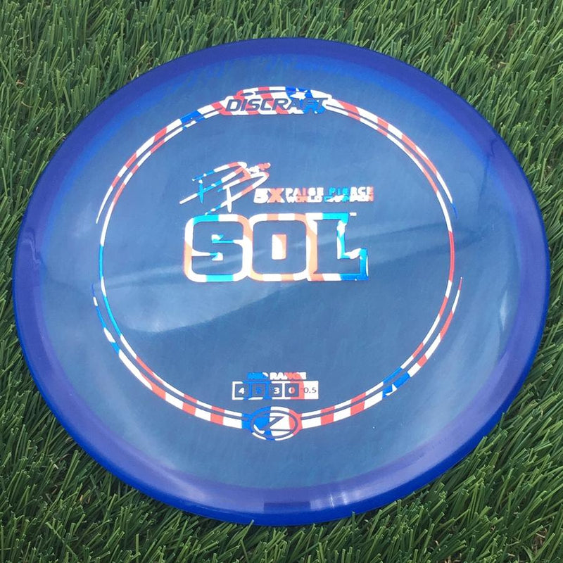 Discraft Elite Z Sol with PP 29190 5X Paige Pierce World Champion Stamp- 163.68 Blue