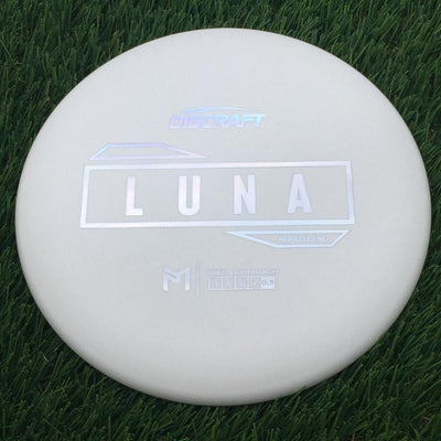 Discraft Putter Line Hard Luna with PM Logo Stock Stamp Stamp- 171.22 White