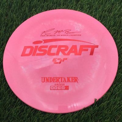 Discraft ESP Undertaker with Paul McBeth - 6x World Champion Signature Stamp- 170.44 Pink