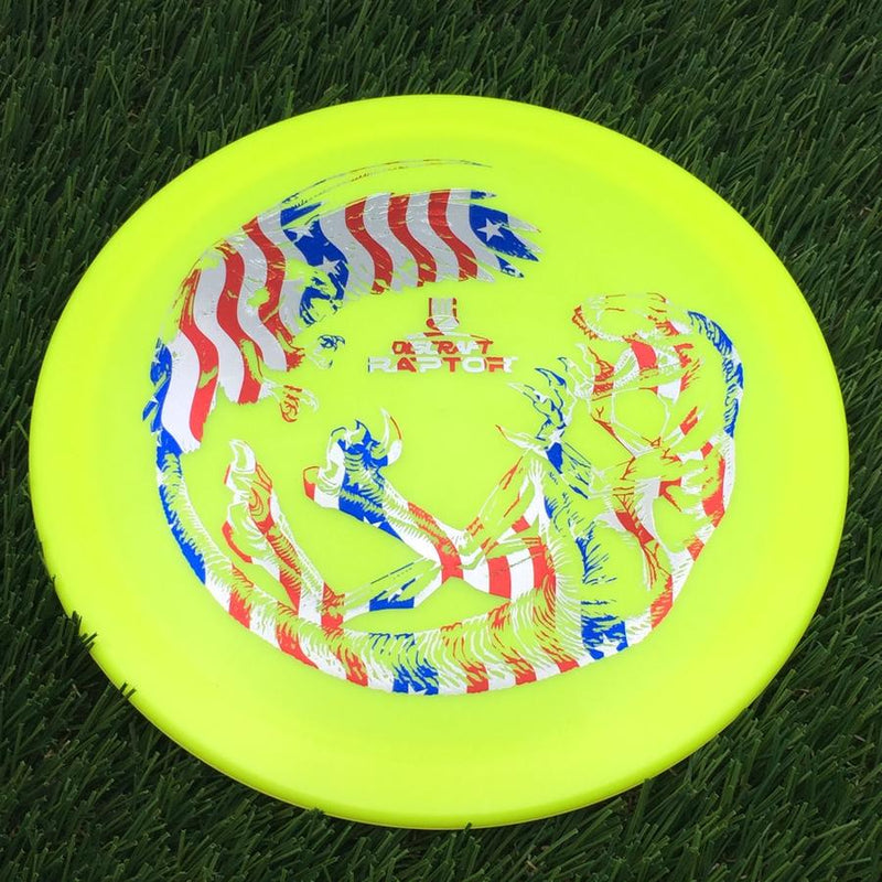 Discraft Big Z Collection Raptor with New Stock Font for 2024 Stamp- 174.73 Yellow