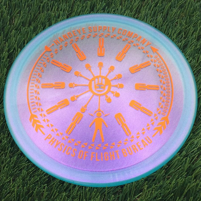 Dynamic Discs Lucid Ice Glimmer EMAC Truth with HSCO Physics of Flight Bureau Assembly Line Stamp- 178.54 Blue