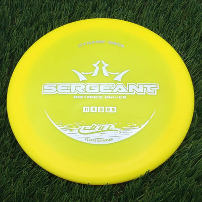 Dynamic Discs Drift Sergeant- 125.55 Yellow