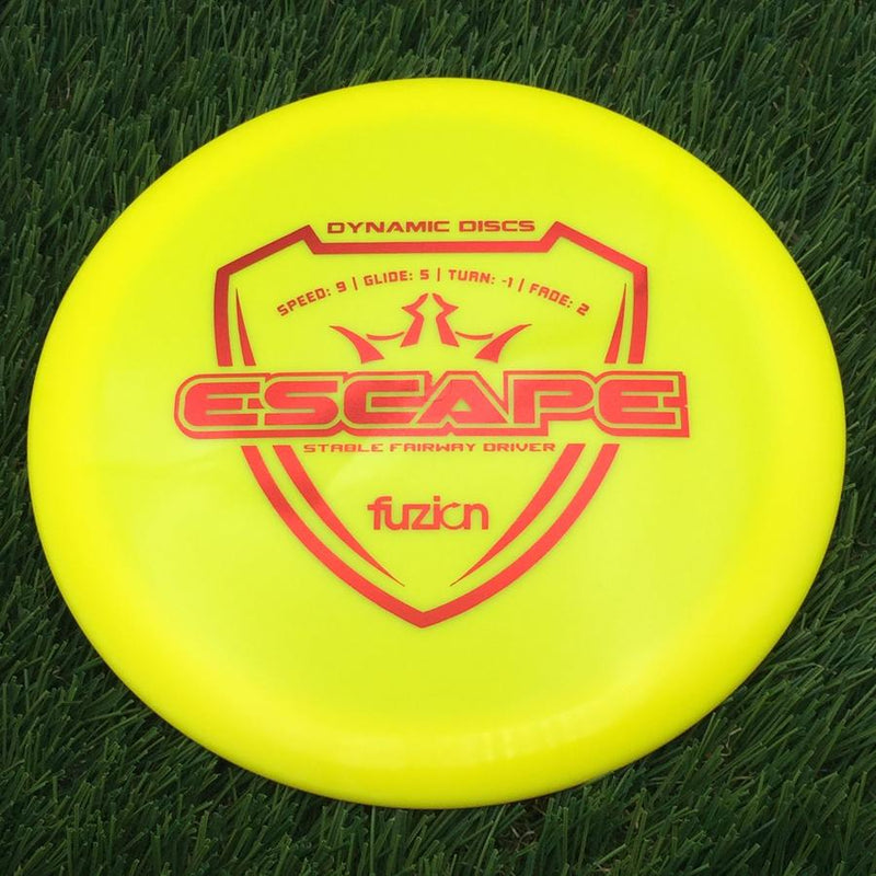 Dynamic Discs Fuzion Escape- 174.88 Yellow
