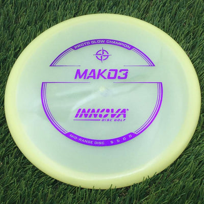 Innova Proto Glow Champion Mako3 with Burst Logo Stock Stamp- 168.14 Glow