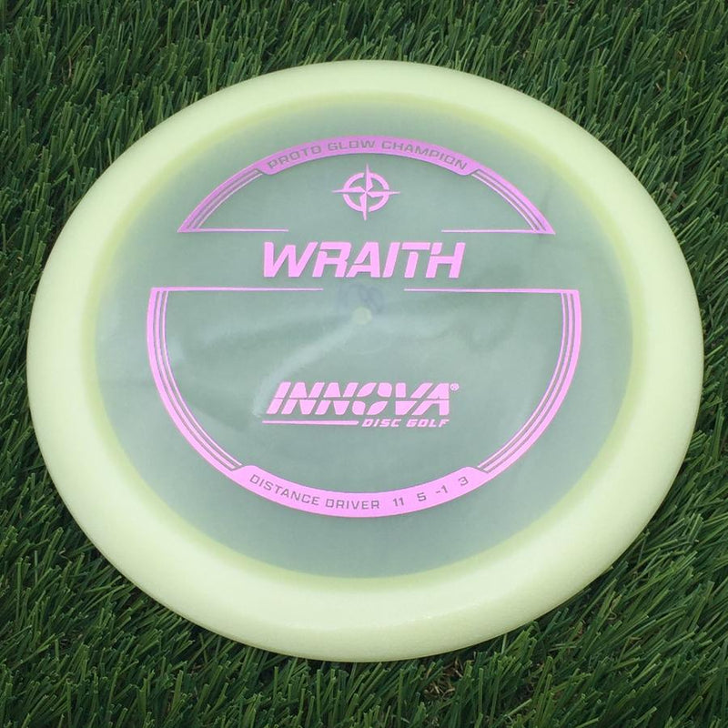 Innova Proto Glow Champion Wraith with Burst Logo Stock Stamp- 169.12 Glow