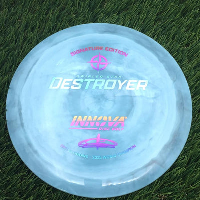 Innova Swirled Star Destroyer with Ohn Scoggins - Signature Edition Stamp- 174.84 Grey