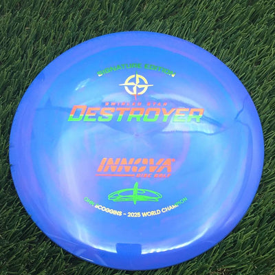 Innova Swirled Star Destroyer with Ohn Scoggins - Signature Edition Stamp- 174.15 Blurple