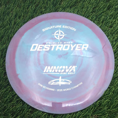 Innova Swirled Star Destroyer with Ohn Scoggins - Signature Edition Stamp- 171.61 Purple