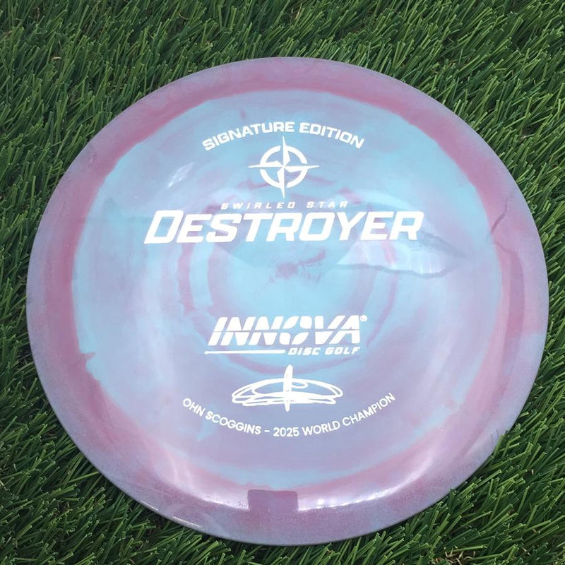 Innova Swirled Star Destroyer with Ohn Scoggins - Signature Edition Stamp- 171.61 Purple