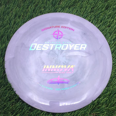 Innova Swirled Star Destroyer with Ohn Scoggins - Signature Edition Stamp- 174.84 Purple