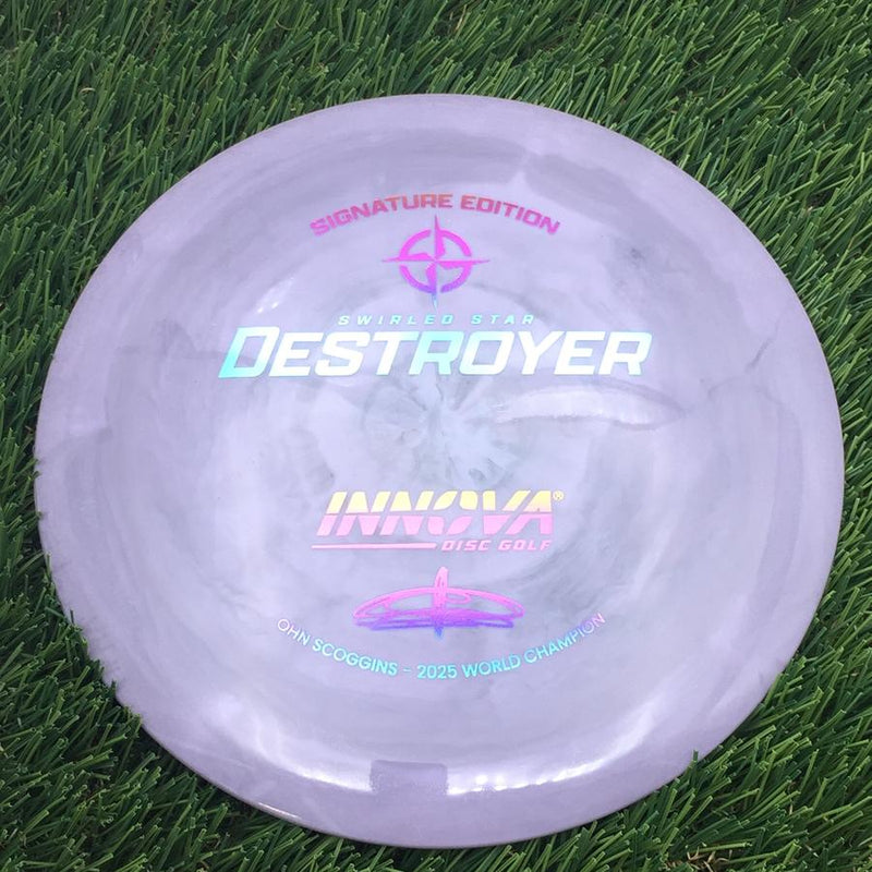 Innova Swirled Star Destroyer with Ohn Scoggins - Signature Edition Stamp- 174.84 Purple