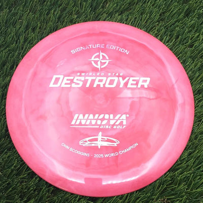 Innova Swirled Star Destroyer with Ohn Scoggins - Signature Edition Stamp- 171.96 Pink
