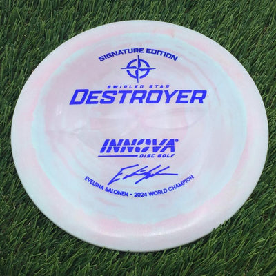 Innova Swirled Star Destroyer with Eveliina Salonen - 2024 World Champion Signature Edition Stamp- 149.18 Pink