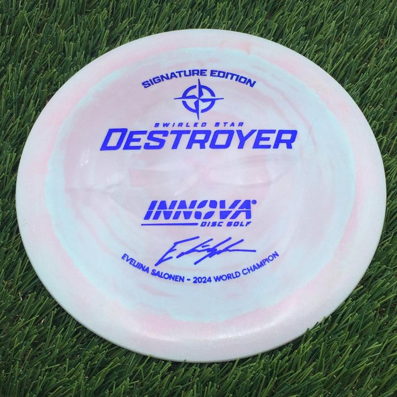 Innova Swirled Star Destroyer with Eveliina Salonen - 2024 World Champion Signature Edition Stamp- 149.18 Pink