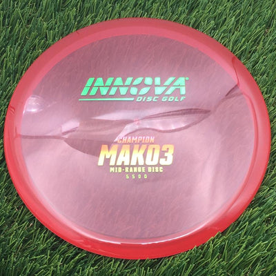 Innova Champion Mako3 with Burst Logo Stock Stamp- 176.41 Red