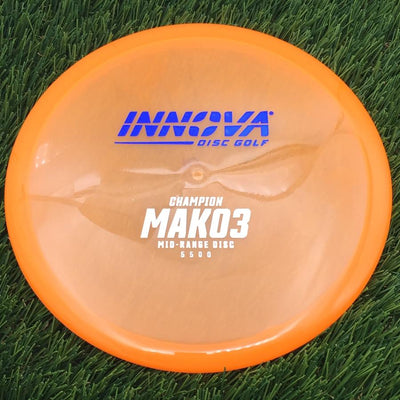 Innova Champion Mako3 with Burst Logo Stock Stamp- 171.72 Orange