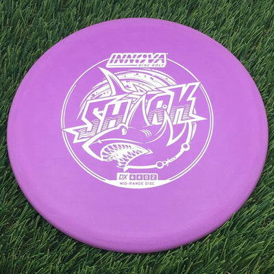 Innova DX Shark with Burst Logo Stock Stamp- 162.09 Purple
