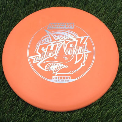 Innova DX Shark with Burst Logo Stock Stamp- 171.25 Orange