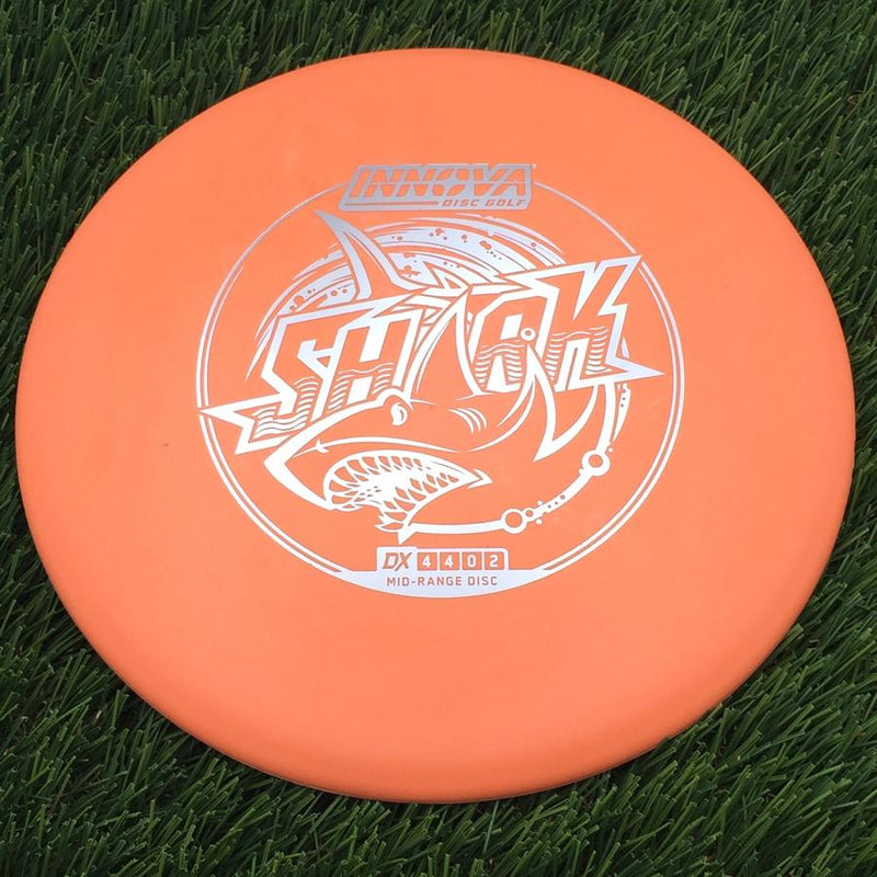Innova DX Shark with Burst Logo Stock Stamp- 171.25 Orange
