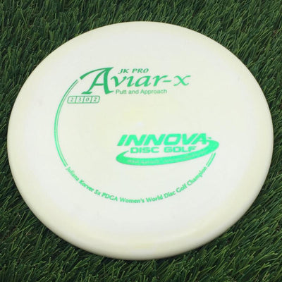 Innova Pro JK Aviar-x with Juliana Korver Five Time PDGA Women's World Disc Golf Champion Stamp- 160.03 White