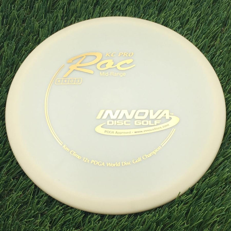 Innova Pro KC Roc with Ken Climo 12x PDGA World Disc Golf Champion Stamp- 147.29 Cream