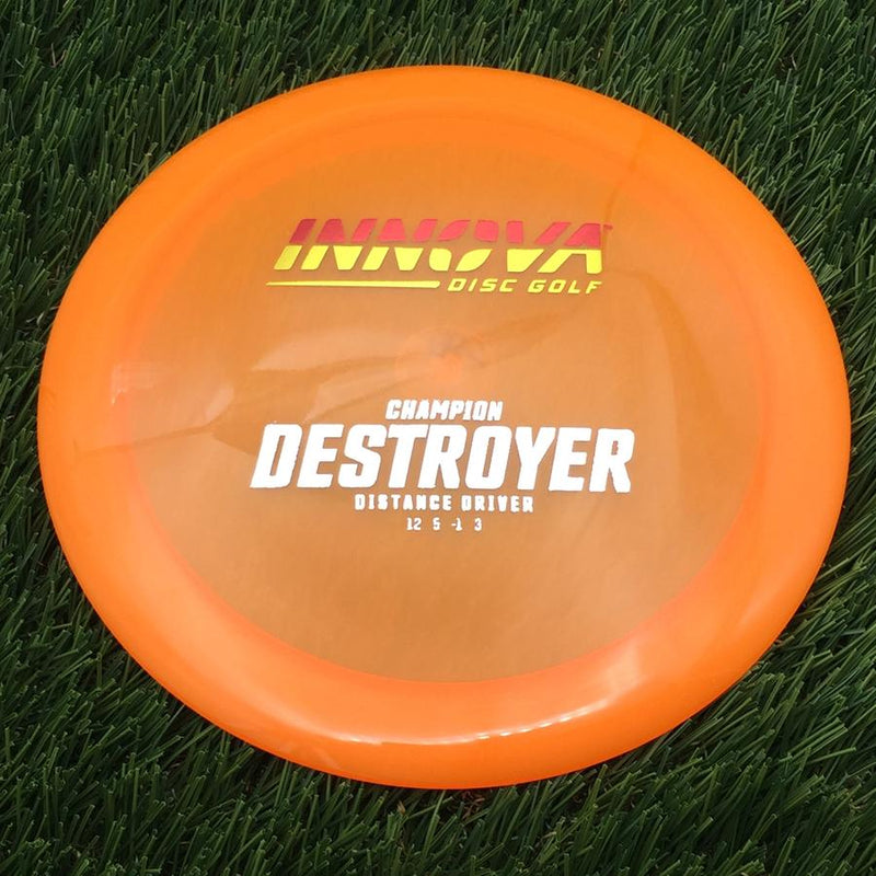 Innova Champion Destroyer with Burst Logo Stock Stamp- 174.35 Orange