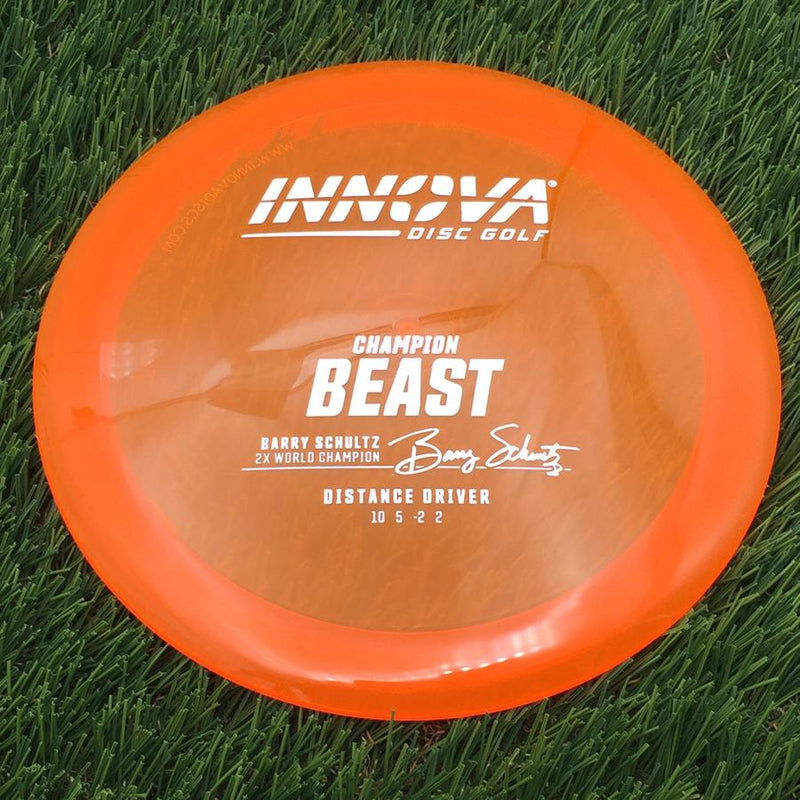 Innova Champion Beast with Burst Logo Barry Schultz 2X World Champion Stamp- 167.15 Orange