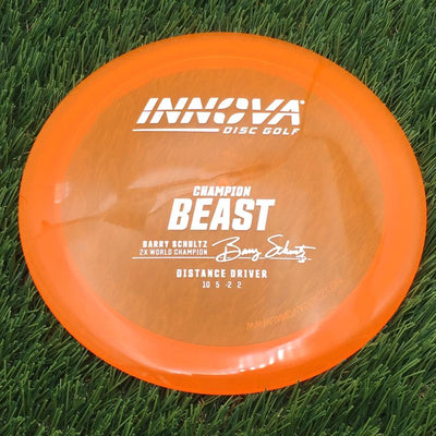 Innova Champion Beast with Burst Logo Barry Schultz 2X World Champion Stamp- 171.4 Orange