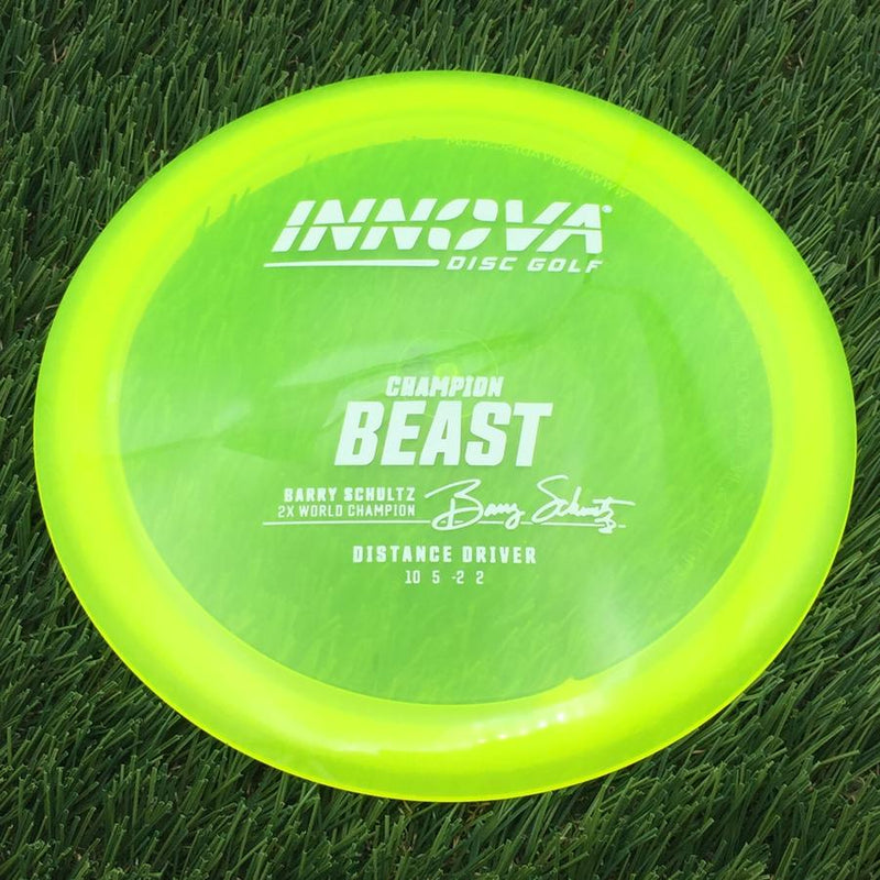 Innova Champion Beast with Burst Logo Barry Schultz 2X World Champion Stamp- 166.93 Yellow