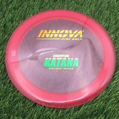 Innova Champion Katana with Burst Logo Stock Stamp- 169 Red