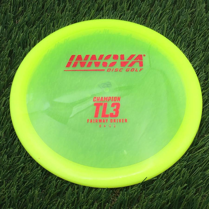 Innova Champion TL3 with Burst Logo Stock Stamp- 158.84 Yellow