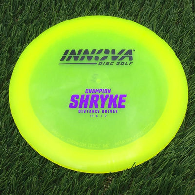 Innova Champion Champion Shryke with Burst Logo Stock Stamp- 171.9 Yellow