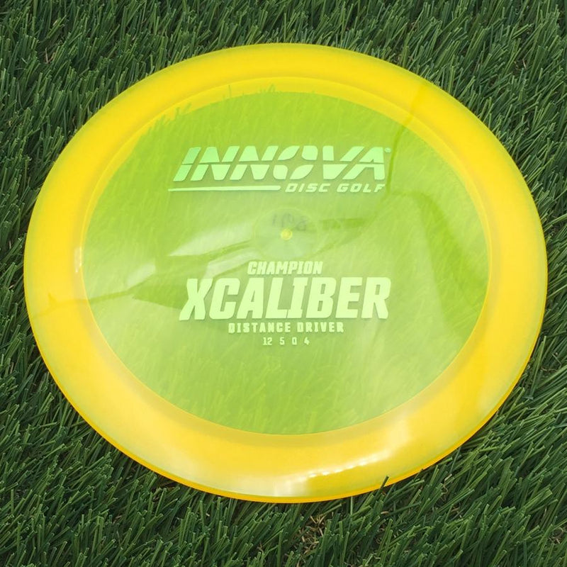 Innova Champion Xcaliber with Burst Logo Stock Stamp- 169 Yellow