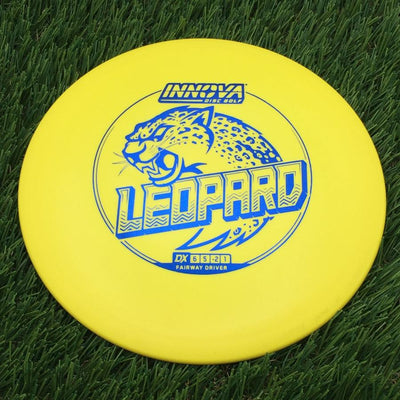 Innova DX Leopard with Burst Logo Stock Stamp- 153.86 Yellow