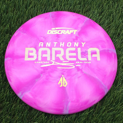 Discraft Crazy Tough CT Swirl Focus with Anthony Barela Signature - AB Stamp- 172.4 Pink
