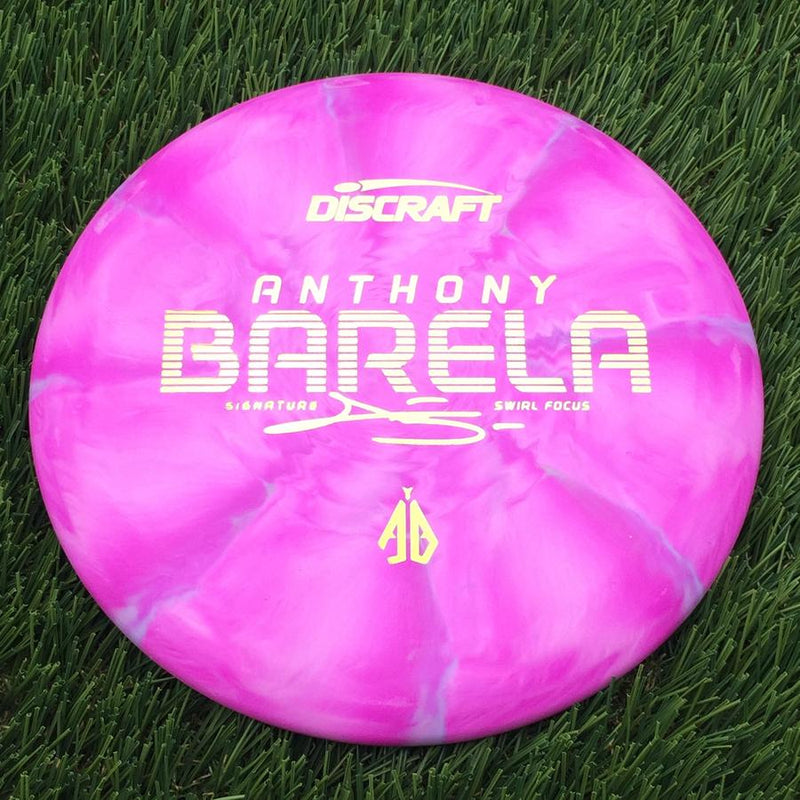 Discraft Crazy Tough CT Swirl Focus with Anthony Barela Signature - AB Stamp- 172.4 Pink